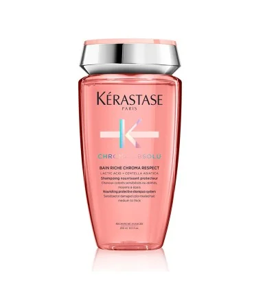 Champú Kerastase Chroma Absolu Riche Chroma Respect Para cabellos teñidos de medios a gruesos 250ml