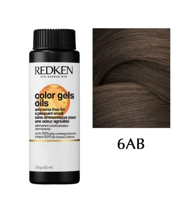 Hair dye Redken Color Gels Oils, 6AB