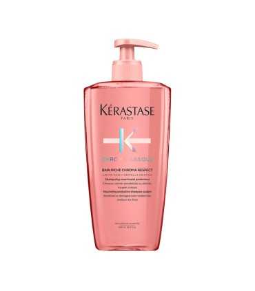 Champú Kerastase Chroma Absolu Riche Chroma Respect Para cabellos teñidos de medios a gruesos 500ml