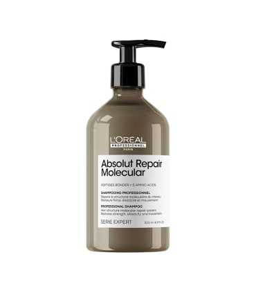 Shampoing L'Oréal Professionnel Absolut Repair Molecular, 500 ml pour restaurer les cheveux abîmés