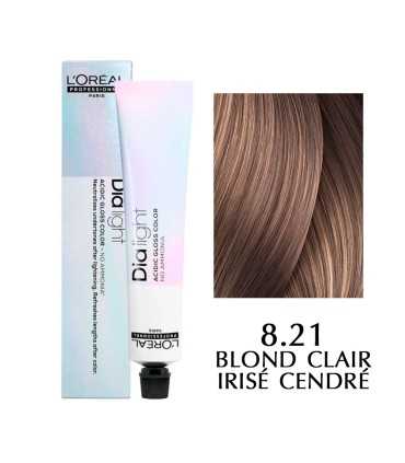 Tinte L'Oreal Professionnel Dia Light, Color: 8.21 - rubio claro nacarado rubio ceniza