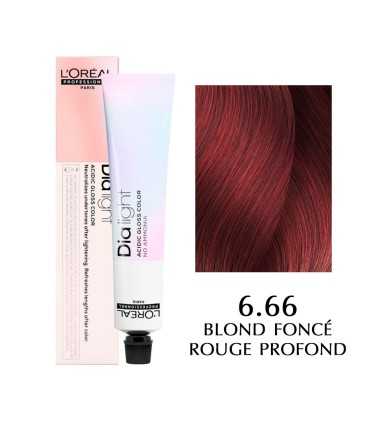 L'Oreal Professionnel Dia Light Hair Dye, Color: 6.66 - Dark Blonde Deep Red