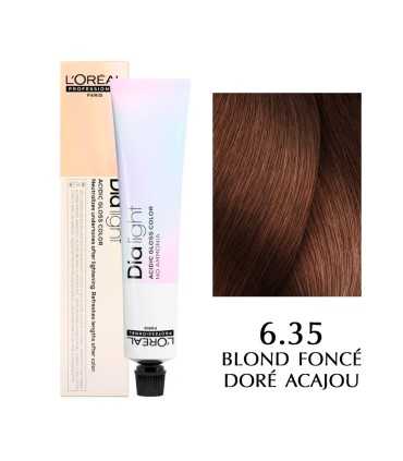 L'Oreal Professionnel Dia Light Hair Dye, Color: 6.35 - Dark Blonde Golden Red